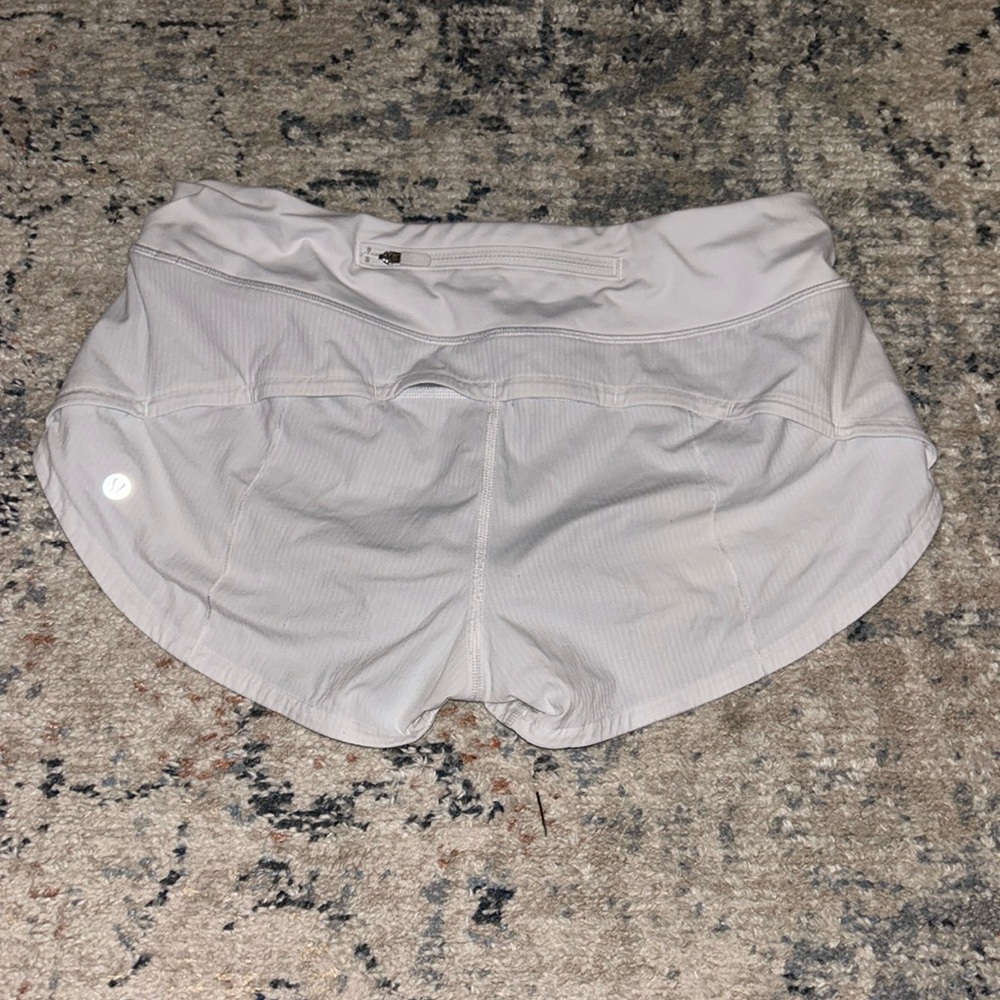 White Lululemon shorts